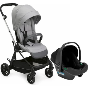 ONE4EVER Lounge Çift Yönlü Kolay Katlanabilen Travel Sistem-Seyahat Sistem Bebek Arabası Sparkle Grey