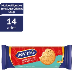 Mcv Dıgestıve Zero Sugar Şekersiz Orıgınal Bisküvi 133G x 14 Adet