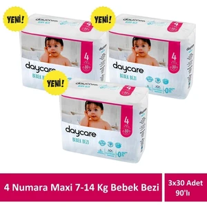 Maxi 4 Numara 7-14 kg Bebek Bezi 3X30 90 Adet