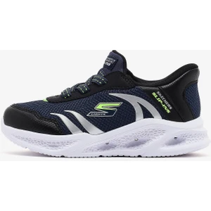 Skechers Meteor-Lights Brisk-Beams Küçük Erkek Çocuk Lacivert Işıklı Spor Ayakkabı 403848N Nvbk