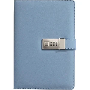 Kilitli Ajanda Günlük Not Defteri Notebook Mavi Ithal Ürün