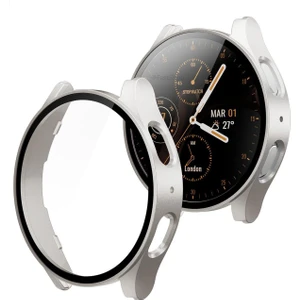 Samsung Galaxy Watch 7 44MM Uyumlu Sert Pc Kasa ve Ekran Koruyucu Kılıf