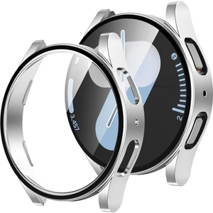 Samsung Galaxy Watch 7 44MM Uyumlu Sert Pc Kasa ve Ekran Koruyucu Kılıf Uyumlu