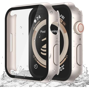 Apple Watch 2-3-4-5-6-Se-7-8-9 40MM Uyumlu Sert Pc Kasa ve Ekran Koruyucu Kılıf