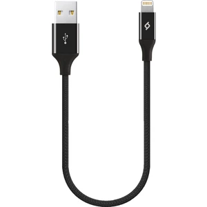 AlumiCable Mini 30 cm Lightning Şarj Kablo Siyah 2DK28S