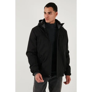 Regular Fit Çıkarılabilir Kapüşonlu Astarlı Mont Erkek Mont 497HECTOR