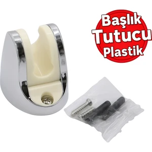 Vidalı Ayarlanabilir Duş Başlığı Tutucu – Suya Dayanıklı El Duşu Sabitleme Aparatı Banyo Aksesuarı