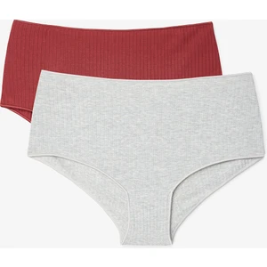 Çok Renkli Modal Fitilli Düşük Bel 2'li Boxer