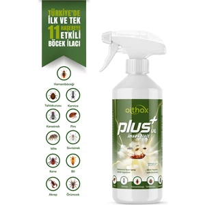 Plus UL  hamam böceği, böcek ilacı, kalorifer Böceği, karınca, bit, pire, tahtakurusu,mite, karasinek,kene ilacı 500 Ml