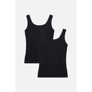 2'li Kalın Askılı Fitilli Atlet