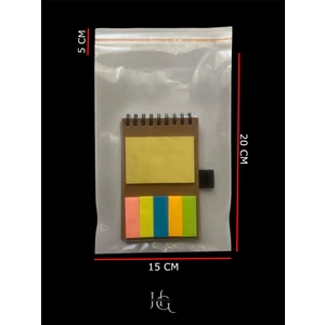 Hg Ambalaj 50 Adet 15X25 cm Bantlı Yapışkanlı Şeffaf Opp Jelatin Poşet ( 15X20+5)