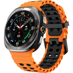 Samsung Galaxy Watch Ultra 47MM / Ultra 2025 Için Kalebol Silikon Kayış (Yurt Dışından)