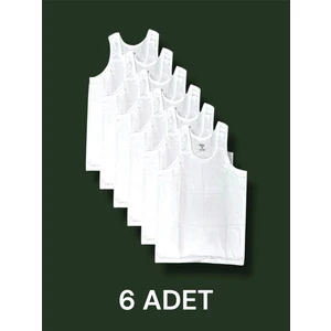 Askılı Erkek Atlet Pamuklu 6'lı Paket