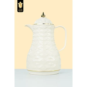 Lale Thermos Cam Hazneli Termos Elmas-1 | 1.0 Lt | Kahve & Çay | 12 Saat Sıcak / 24 Saat Soğuk | Yerli Üretim (Suger)