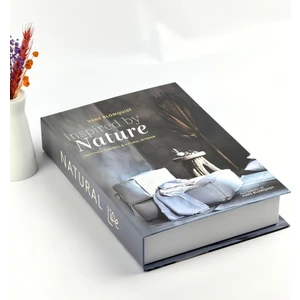 Kitap Görünümlü Dekoratif Kutu, Iskandinav Tarzı Kitap Şeklinde Saklama Kutusu, Ev Dekorasyonu, Modern Ev Dekorasyonu- Natural Life