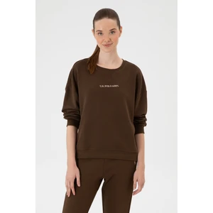 U.s. Polo Assn. Kadın Kahverengi Sweatshirt 50313562-VR029