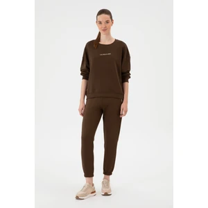 U.S. Polo Assn. Kadın Kahverengi Şardonlu Jogger Eşofman Altı 50313581-VR029