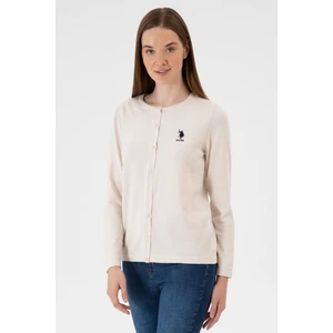 U.s. Polo Assn. Kadın Krem Hırka (Triko) 50313624-VR071