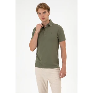 U.s. Polo Assn. Erkek Koyu Haki Tişört Basic 50306015-VR111