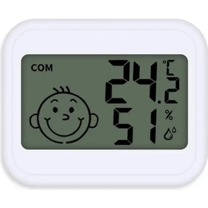Calin Dijital Bebek Odası Termometresi – LCD Ekranlı, Hassas Sıcaklık ve Nem Takibi Göstergesi