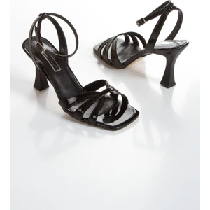 Ünal Özer Kadın Yüksek Topuklu Bilekten Bağlı  Ayakkabı UN001-0370