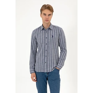 U.s. Polo Assn. Erkek Lacivert Gömlek Desenli 50316563-VR033