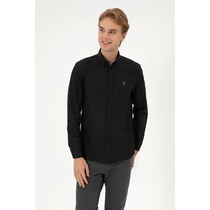 U.s. Polo Assn. Erkek Siyah Gömlek Basic 50316723-VR046