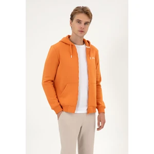 U.S. Polo Assn. Erkek Regular Fit Bakır Şardonlu Örme Hırka 50313755-VR182