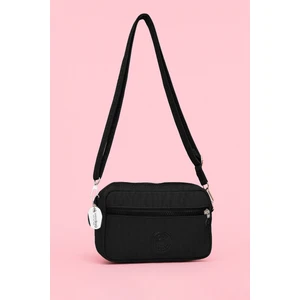 Kadın Çapraz Askılı Üç Gözlü Fermuarlı Krinkıl Günlük Omuz Çantası