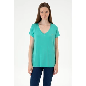 U.S. Polo Assn. Kadın Mint Basic Tişört 50300829-VR090