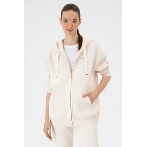 U.s. Polo Assn. Kadın Krem Sweatshirt 50314130-VR071