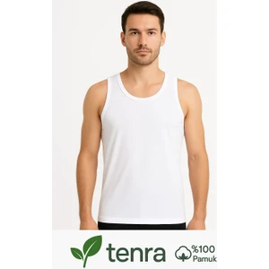 Beyaz Askılı Erkek Atlet %100 Pamuk