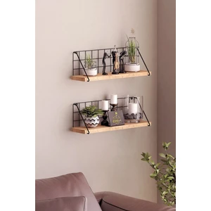 1 Adet Modern Ege Duvar Rafı Metal Duvar Rafı Metal Mutfak Banyo Rafı 2 Adet