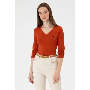 U.s. Polo Assn. Kadın Kiremit Kazak /triko 50313590-VR031