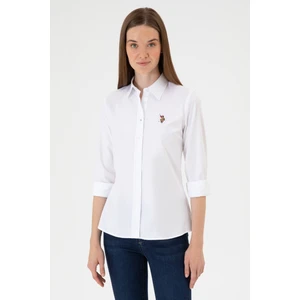 U.s. Polo Assn. Kadın Beyaz Gömlek Basic 50318222-VR013