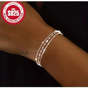 Shellwetr Elva 925 Ayar Gümüş Bileklik. Sevgililer Günü , Annenize Verilecek En Güzel Gümüş Hediyesi