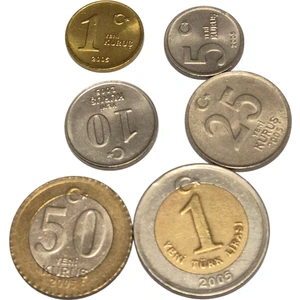 2005 Yılı YTL Madeni Para Seti