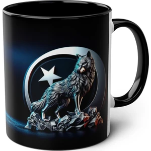 Bozkurt Temalı Baskılı Kupa