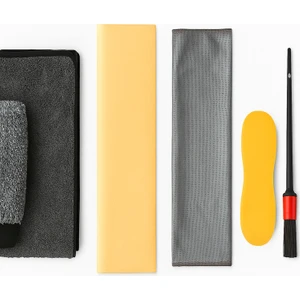 M.Y. Taso 6'lı Mikrofiber PRO Oto Yıkama Seti Kurulama Bezi Cam Bezi Güderi Oto Eldiven Oto Sünger Detay Fırçası