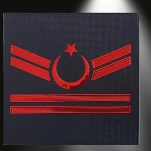 Çukurova Ütü Jandarma Asayiş Yelek İçin Uzman Çavuş 2 Kademeli 3D Mini Rütbe, 2025 Yeni Tip, Cırtlı