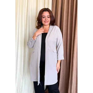 Kadın Büyük Beden Uzun Ceket 2335