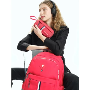 Pierre Cardin 180011-1002 Okul Çantası Kalemlikli Suya Dayanıklı Çok Bölmeli