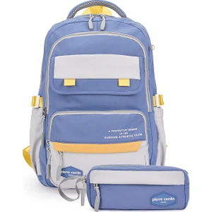 Pierre Cardin 185-1000 Okul Çantası Kalemlikli Suya Dayanıklı Çok Bölmeli