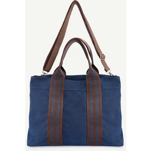 Kolon Detaylı Canvas El Çantası