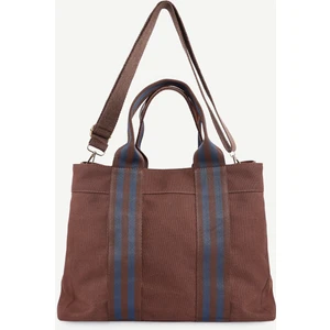 Kolon Detaylı Canvas El Çantası