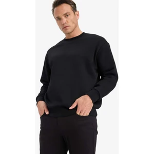 Relax Fit Bisiklet Yaka Kalın İçi Yumuşak Tüylü Basic Düz Sweatshirt T5139AZ25AU