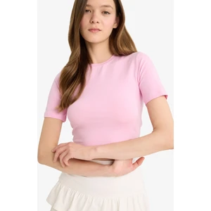 Fitted Crop Basic Tişört F8924AX25HS