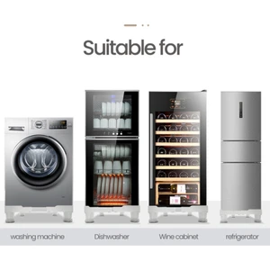 Çamaşır Makinesi Tutucu Evrensel Mobil Buzdolabı Standı Tabanı (Yurt Dışından)