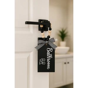 Dekoratif Boncuklu Kapı Kolu Aksesuarı Kapı Duvar Süsü (Banyo)