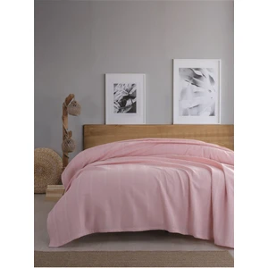 SEVİM %100 Pamuk, Çift Kişilik Waffle Pike 210x230 cm – Pudra